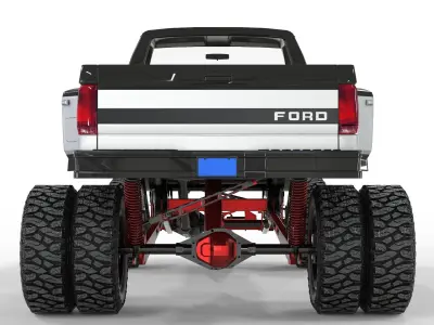 Generic F150 1995 Lifted Truck  3D model