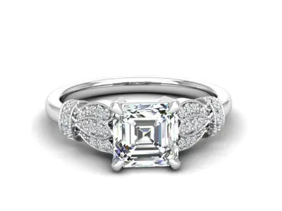 Engagement ring Tina ascher 3D print model