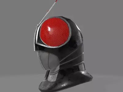 kamen rider black Free low-poly 3D model
