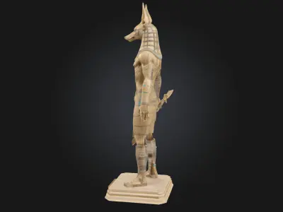 Anubis Guardian Jackal-Headed Deity Model  3D model