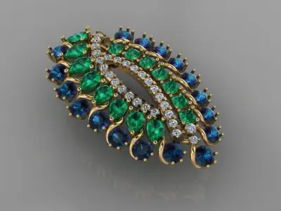 FASHION PENDENT UNIQUE 3D model