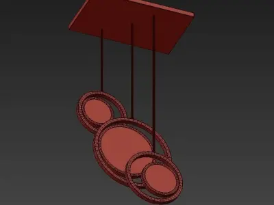 Moon chandelier 3D model