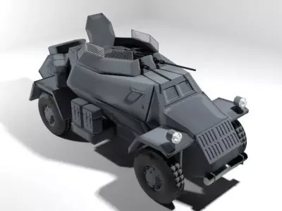 Armoured Car - Leichter Panzerspahwagen 3D model