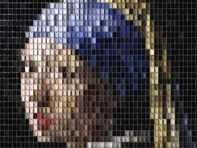 Girl With A Pearl Earring Wall Decor 3D model