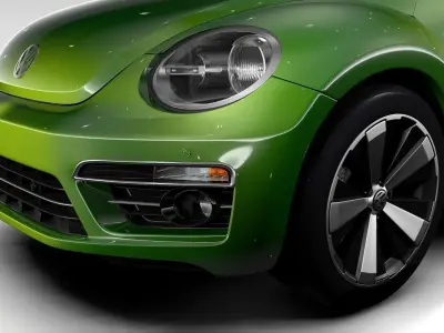 VW Beetle Convertible Turbo 2018 3D model