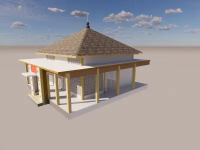 3D Model Mushola 3D model