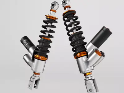 RT  Stage 6 Racing Forks Low-poly 3D model