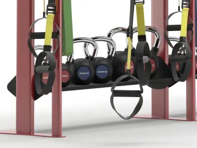 Gym LIFEFITNESS S2 - CORE 3D model