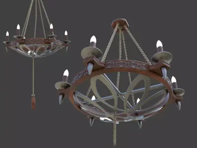 3D Chandelier game of thrones 3D model