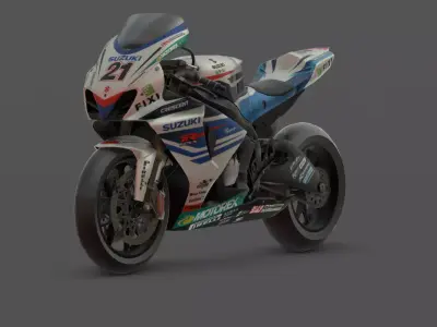 Suzuki GSX-R1000  Racing Legend 3D Model Low-poly 3D model