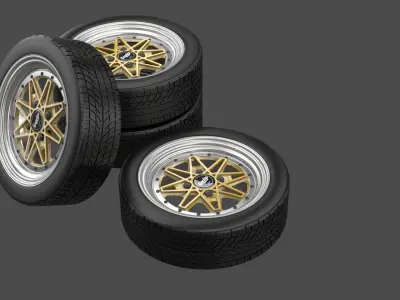 work wheels equip 3 3D model
