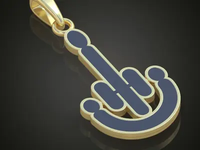 Pendant model 3D 0233 printable model Free 3D print model
