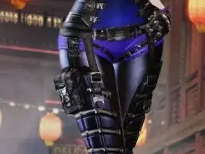 The queen of jail-beauty slim character 3d Low-poly model Free low-poly 3D model