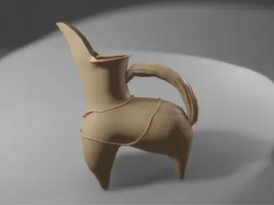 chinese teapot Free low-poly 3D model