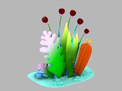 Flower Collections Pack  Low-poly 3D model