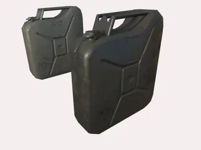 Jerry Can Low poly Free low-poly 3D model