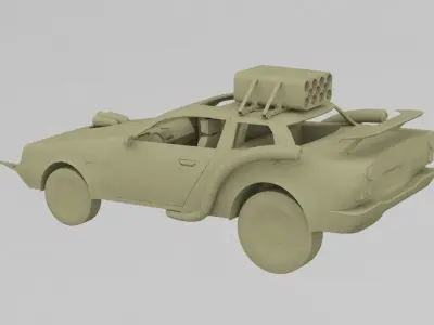 Battle Car 3D print model
