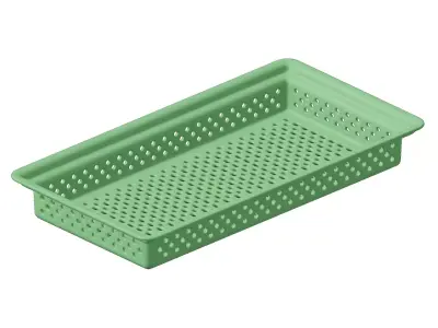 Plastic Exquisite Perforated Food Pan 3D model