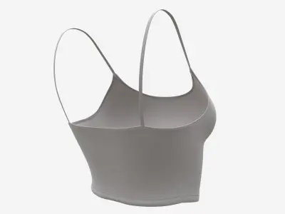 Fitness top for women light 3D model