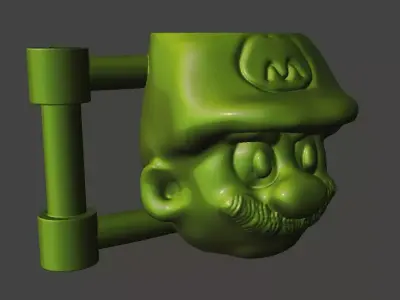 Mario mug 3D print model