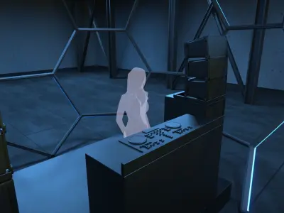 Soccer Ball DJ Booth 3D model