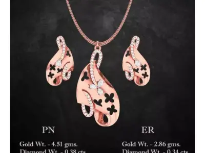 Pendant Earrings combo - 1130 3D print model