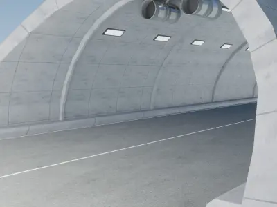 Car tunnel 3D model