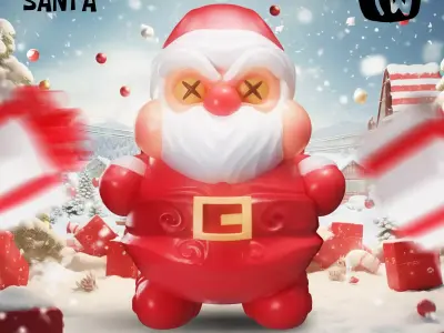 Santa - Santa Claus 3D Print Model 3D print model
