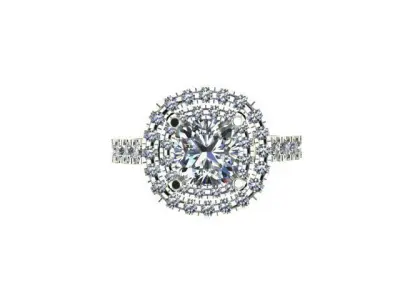 Brilliant Diamond jewelry Ring for Printing  3D print model