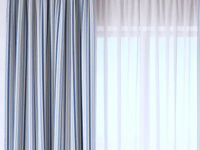 Set 101 Curtains 3D model