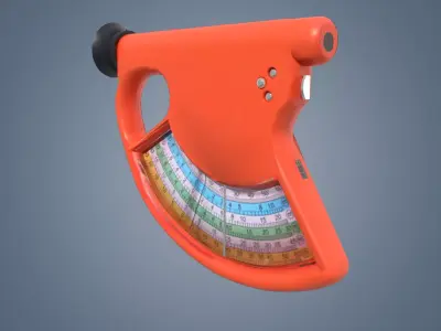 Brules altimeter Low-poly 3D model