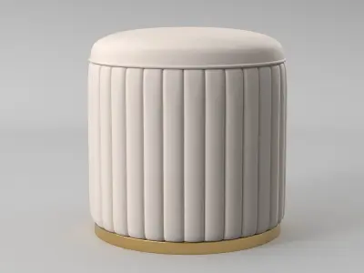 Nordic Luxury Dressing Table Macaron 3D model