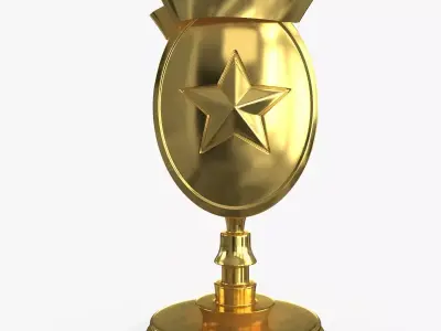 Award Trophy 04 Low-poly 3D model