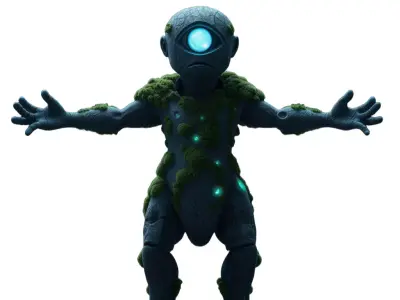 Mystic Eye Elemental model pack Low-poly 3D model