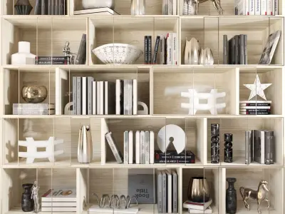 Wardrobe with decor 3D model