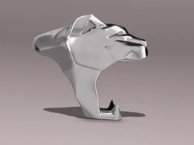Panther ring 3D model