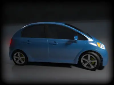 Car Concept Hatchback Google AAA Low-poly 3D model