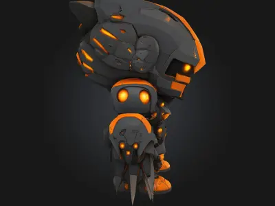 Shadow Sentinel  Guardian of the Night 3D print model