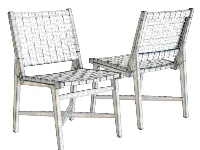 Crate and Barrel -  Taj Dining Chair 3D model
