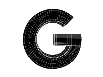 Google Logo v1 001 Free low-poly 3D model