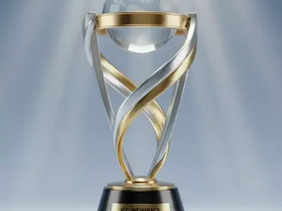Elegantly Designed Global Achievement Trophy 3D model