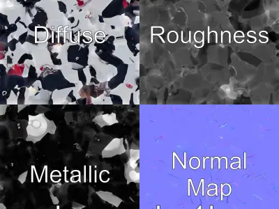 Stylish Toy Robot Assistant with Neon Indicators Low-poly 3D model