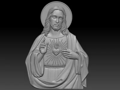 Sacred Heart of Jesus 3D print model