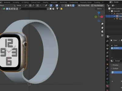 Apple Watch SE 3D model
