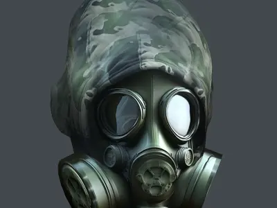 Helmet 3d model military combat Military Low-poly Low-poly 3D model 77