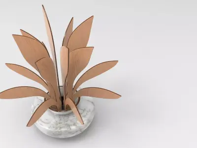 Pugra Vase Low-poly 3D model