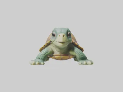 Baby Turtle Model 1 Low-poly 3D model