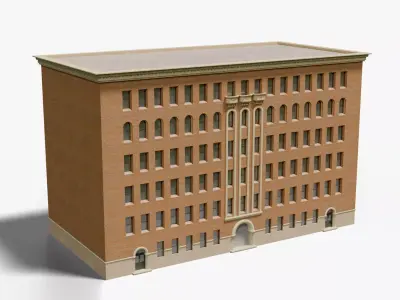 Fancy City Building Free 3D model
