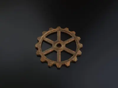 Steampunk gears - Print ready 3D print model