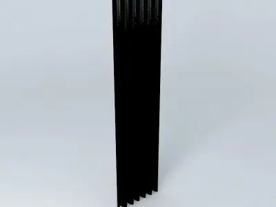 Curtain without pole Free 3D model